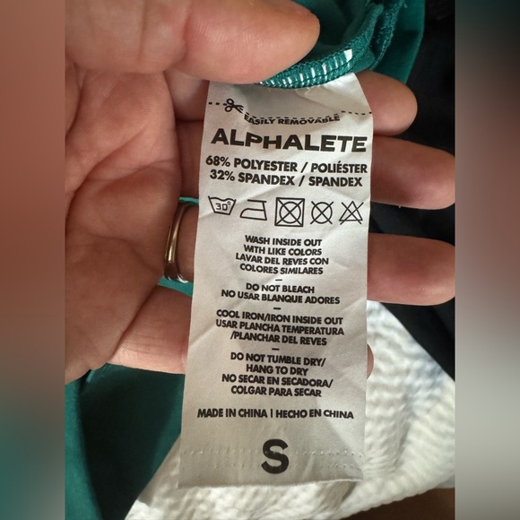 Alphalete Teal Crop Hoodie - Picture 7 of 8